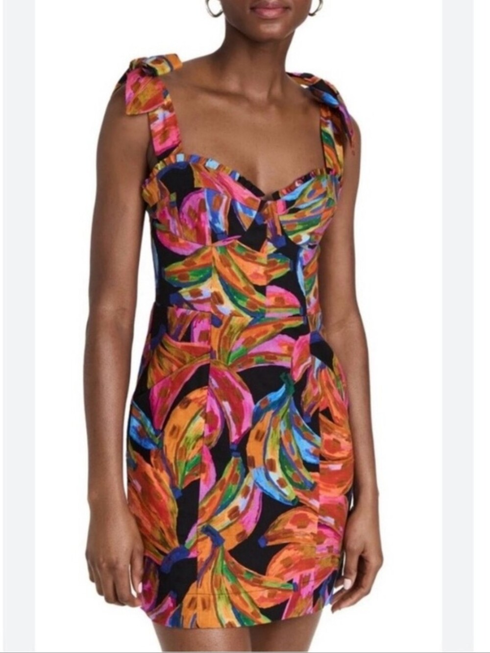 FARM Rio Tropical Tie-Shoulder Mini Dress - Multi